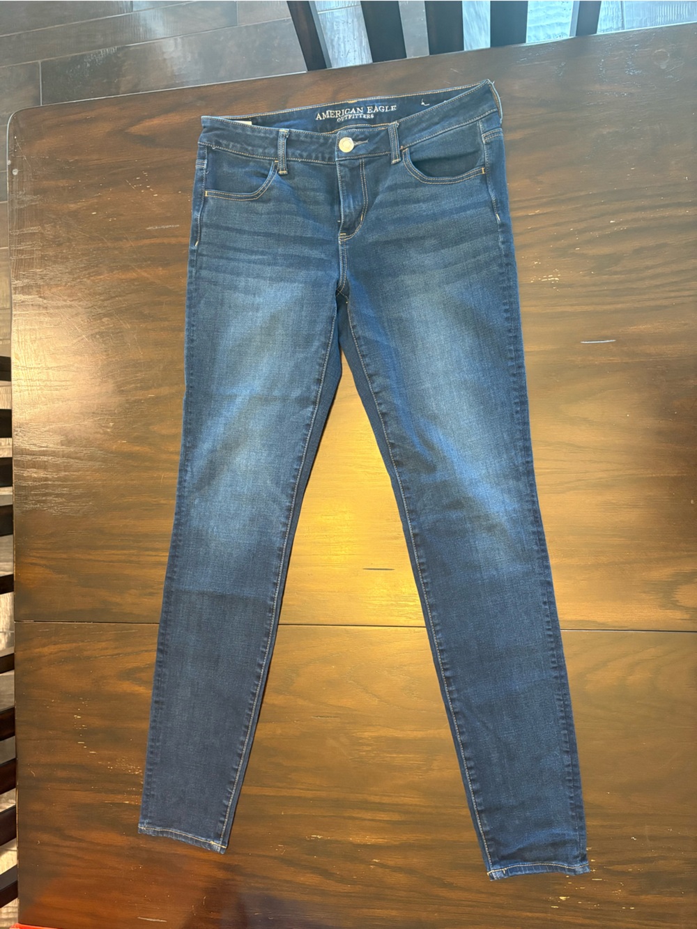 American Eagle Outfitters Dark Blue Skinny Jeans